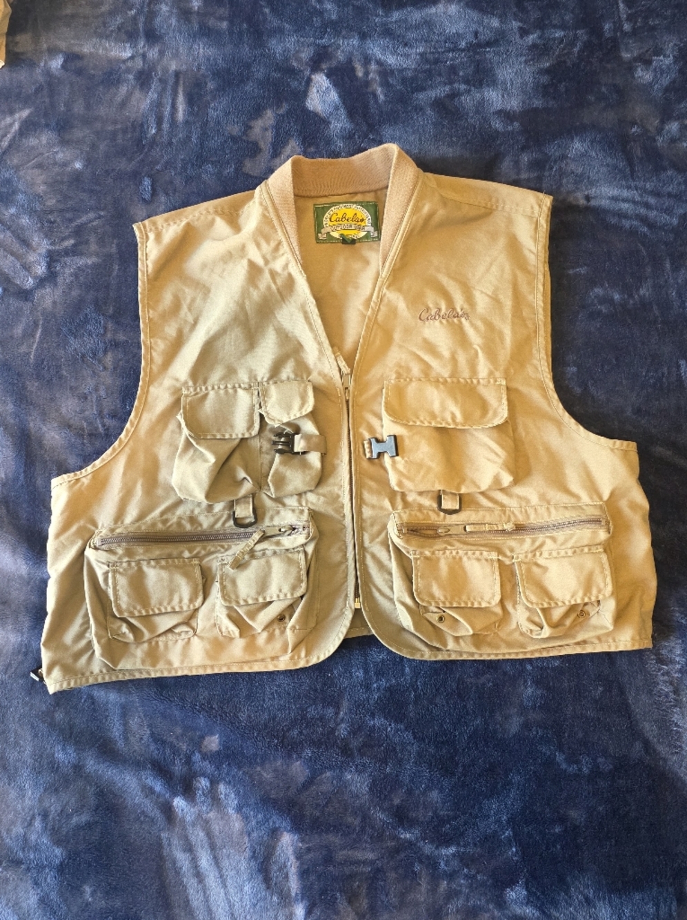 Cabela's Tan Canvas Fishing Vest
